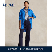 RALPH LAUREN 女装 24春弹力卡其布水手风格长裤RL25474