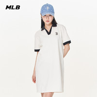 MLB 官方 女款撞色运动连衣裙时尚宽松休闲百搭潮23夏季新款OPB03