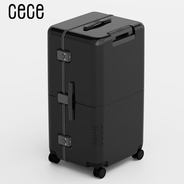 ceceCECE大冰箱系列超大容量行李箱PC结实耐用拉杆旅行密码箱皮箱子钢琴