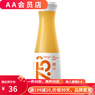 农夫山泉 17.5°NFC鲜榨橙汁950ml大瓶装鲜果压榨低温冷藏苹果汁 1瓶175°鲜橙汁950ml1瓶