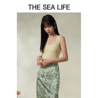 THE SEA LIFE欧海一生 吊带背心女2024夏季内搭修身多色小吊带15736 米杏色 M