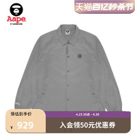 Aape 旗舰店男装春夏猿颜徽章简约休闲翻领夹克外套7638XXM