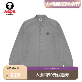 Aape 旗舰店男装春夏猿颜徽章简约休闲翻领夹克外套7638XXM