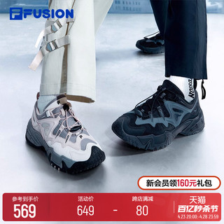 FILA 斐乐 FUSION斐乐户外运动鞋女鞋齿岩鞋2024春新款休闲鞋跑鞋男鞋