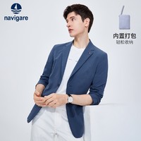 navigare 纳维凯尔 意大利小帆船蓝色休闲西装男春季高级感时尚西服外套