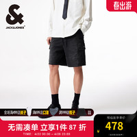 杰克·琼斯（JACK&JONES）夏季男士五分裤舒适弹力休闲百搭工装风牛仔短裤224243016 深灰牛仔A16 深灰牛仔A16 185/88A/XLR