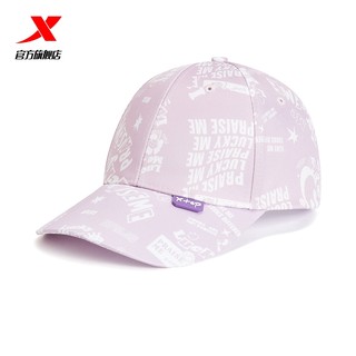 XTEP 特步 运动帽男女2024春季新款鸭舌帽女情侣印花时尚遮阳潮棒球帽子