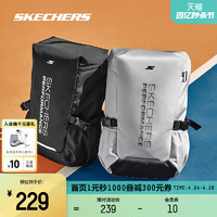 SKECHERS 斯凯奇 双肩包男2024新款时尚百搭大容量防泼水运动背包