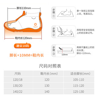 赫利俄斯儿童包头凉鞋夏季防撞透气学步男女宝宝机能鞋沙滩凉鞋 米/瓜红 20码 脚长11.5-12.0cm