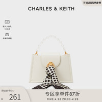 CHARLES & KEITH CHARLES&KEITH;春夏女包CK2-80701226丝巾饰珍珠手提单肩斜挎包女