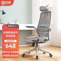 SIHOO 西昊 M59AS 家用电脑椅 网座+3D扶手+头枕