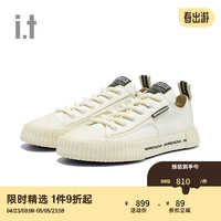 Aape it 男款低帮帆布鞋青春潮流多色系带休闲鞋648XX WHX/白色 42