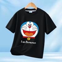 哆啦A梦 2024夏新款男女童短袖宝宝T恤儿童短袖T恤
