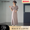 Lily Brown 2022春夏新品 纯色简约装饰棉麻质感礼帽LWGH221351