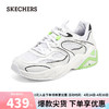 SKECHERS 斯凯奇 女子气泡熊猫鞋老爹鞋149983 白色/黑色/柠檬色/WBLM 35.5