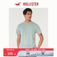 HOLLISTER【凉感T】24春夏美式短袖T恤男女装 KI324-4090 深薄荷绿 M (180/100A)