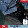 Gap 盖璞 男女同款新款创意撞色印花单肩包838144托特包