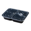 融盒GZA614 一次性饭盒快餐外卖打包盒便当餐盒分体 三格150套透明