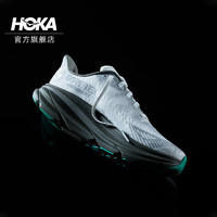 HOKA ONE ONE男女款夏克利夫顿9防水特别版CLIFTON 9 GTX TS透气 雾灰色/麦青色 36