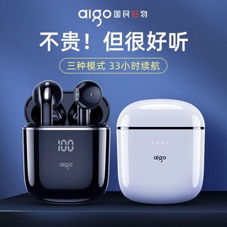 aigo 爱国者 蓝牙耳机无线T90pro新款半入耳男女生运动适用苹果华为vivo