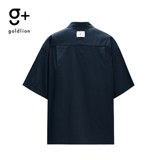 g+春夏新款短袖衬衫GJ 95-藏蓝 L