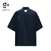 goldlion 金利来 g+春夏新款短袖衬衫GJ 95-藏蓝 L