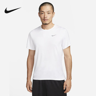 NIKE 耐克 Dri-FIT短袖男跑步上衣夏新款速干透气运动T恤DV9316-100