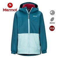 Marmot 土拨鼠 抓绒三合一冲锋衣 秋冬拼接防风保暖户外 男童 外套