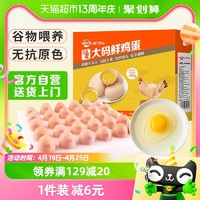 88VIP：温氏食品 温氏L级大码鲜鸡蛋60g*30枚农家土鸡蛋优级谷物蛋原色营养早餐蛋
