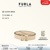 芙拉（FURLA）FURLA芙拉CAMELIA牛皮女士简约腰带 小麦色 75