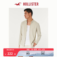 HOLLISTER24年春夏棉质长袖泡泡纱纽扣式衬衫 男 357847-1 棕黄色 L (180/108A)