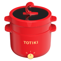 TOTIKI 拓几 电煮锅蒸笼款2L 宿舍学生寝室小嗨锅