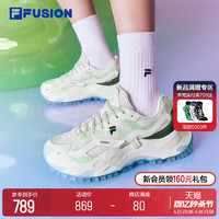 FILA 斐乐 FUSION斐乐女鞋老爹鞋2024夏季新款硬糖鞋跑步鞋休闲鞋厚底