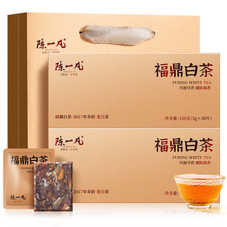 陈一凡 茶叶 福鼎白茶 核心产区福鼎白茶小茶饼干寿眉送长辈茶礼盒装300g