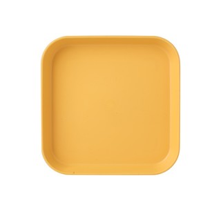欧菲斯 吐骨碟塑料碟水果盘客厅家用零食盘多功能带底托8个装 方盘 8个 14.5cm