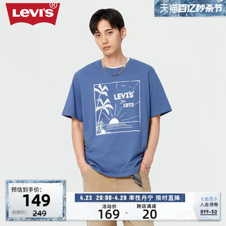 Levi's 李维斯 24春季新款男士印花宽松短袖T恤休闲舒适潮流