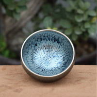 宋匠建盏茶杯高档主人杯单杯陶瓷水杯喝茶杯男士大师级茶碗茶盏 葛达健百花禅定