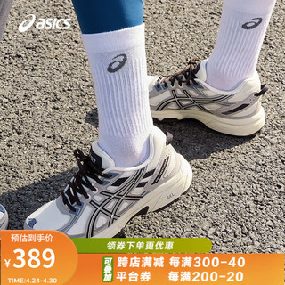 ASICS 亚瑟士 跑步鞋女鞋网面透气运动鞋缓震跑鞋 GEL-VENTURE 6 奶白色/灰色 38