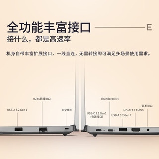 ThinkPad E14 2024 14英寸轻薄便携联想笔记本电脑酷睿Ultra5 125H  16G 1TB 2.2K 商务办公本 银色 AI PC