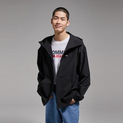 TOMMY HILFIGER 汤米·希尔费格 Tommy Jeans 23秋冬男防泼水印花连帽宽松冲锋款夹克外套16433