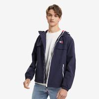 TOMMY HILFIGER Tommy Jeans 男简约LOGO旗标绣片合身版抽绳连帽夹克外套13340