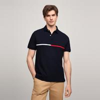 TOMMY HILFIGER 24春夏男纯棉拼色刺绣POLO衫78J3232