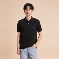 TOMMY HILFIGER 春夏男装纯棉简约绣标合身版短袖POLO衫01900