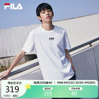 FILA 斐乐男士短袖T恤2024夏季运动时尚纯棉圆领针织衫