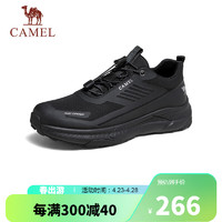 骆驼（CAMEL）透气休闲厚底户外运动鞋男 G14S566150 黑色 41