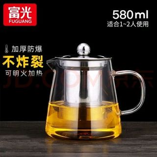 茶水分离玻璃茶壶 带滤网 580ml