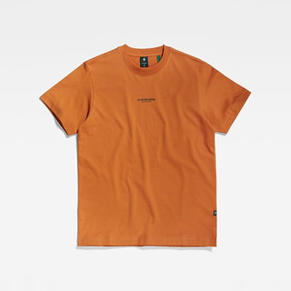 G-STAR RAW宽松版型圆领t恤上衣短袖男士夏季新款D21377 橘黄色 M