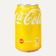可口可乐 香港版可口可乐柠檬味可乐碳酸饮料汽水黄色易拉罐气泡水饮品
