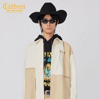 百亿补贴：Cabbeen 卡宾 男装山系户外牛仔衬衫春秋款潮流工装外套宽松拼接青年W