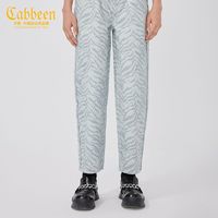 百亿补贴：Cabbeen 卡宾 男装虎纹满印牛仔裤直筒裤夏季款长裤街头时尚3221116036